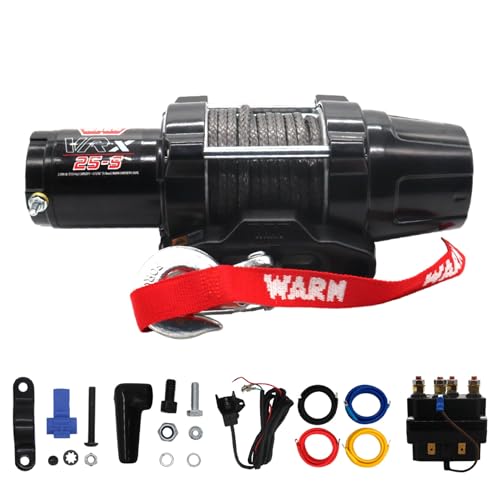 WARN VRX 25-S Powersport Winch for ATV & UTV with 2,500 lb Pulling Capacity - size: 2,500 lbs., style: Synthetic Rope