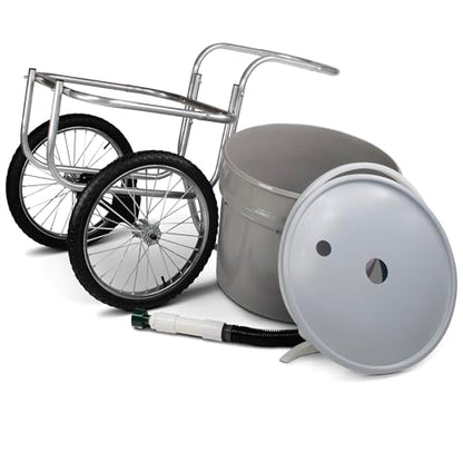 Water Cart - 20 Gallon Portable Watering System with Large 20" Wheels