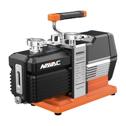 NAVAC NP12DA1 Ammonia Vacuum Pump - 12 CFM, 5 Microns, Dual Stage - style: NP12DA1