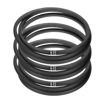 uxcell 3pcs A71 or 4L730 Classic Wrapped Rubber V-Belt, 71"(1800mm) Inside Circumference, A Profile V Belt - size: A71