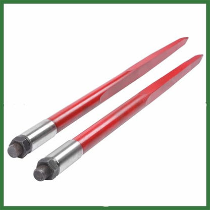 2pcs Hay Bale Spear 43" 3000 lbs Capacity Spike Fork