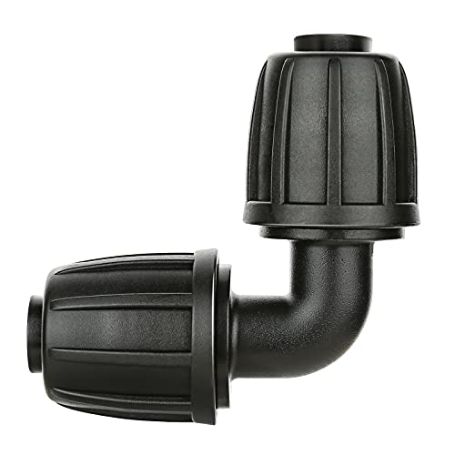 1/2" Drip Irrigation Fittings, Lock Barbed Elbow Connectors for Garden - size: 1/2" Elbow