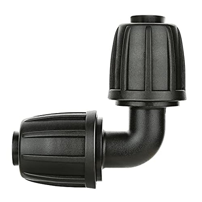 1/2" Drip Irrigation Fittings, Lock Barbed Elbow Connectors for Garden - size: 1/2" Elbow