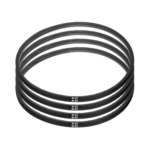 uxcell 4pcs A31 or 4L330 Classic Wrapped Rubber V-Belt, 31"(775mm) Inside Circumference, A Profile V Belt - size: A31