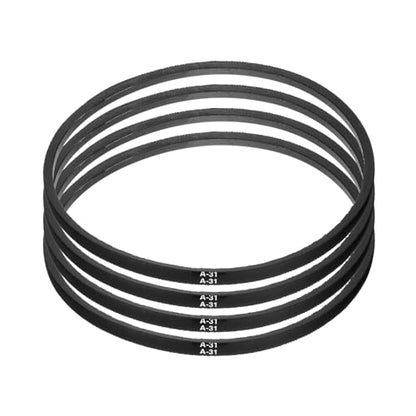 uxcell 4pcs A31 or 4L330 Classic Wrapped Rubber V-Belt, 31"(775mm) Inside Circumference, A Profile V Belt - size: A31
