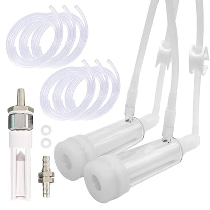 Milking Machine Accessory Goat Teat Cup, 6 Milk Hose and Bucket Lid Replacement Set