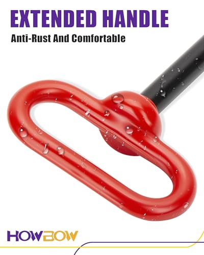Zero Turn Mower Trailer Tow Hitch and Hitch Pin, 1/4"(6mm) Thick Heavy Duty Steel Universal Lawn Trailer Hitch Kit with Pin, Versatile Chain Slot Rugged Trailer Hitch Included Carriage Bolt Hardware - color: Black+Red