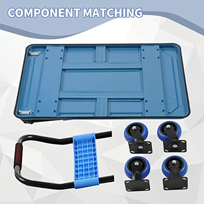 36"x24" Platform Truck Heavy Duty Cart, 1100Lbs Capacity - color: Blue