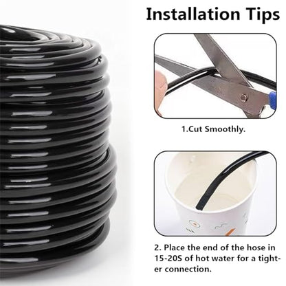 16FT 1/4 inch Drip Irrigation Tubing - style: Style 2