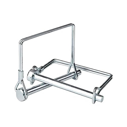 10 Pack Trailer Coupler Pins 1/4" x 3-5/32", Zinc-Plated Steel Latch Hitch Pins for Trailer Tongue, Safety Towing Accessories, RV, Boat, Lawn Mower, Tractor – Replacement Pin Kit - size: 1/4" x 3-5/32"