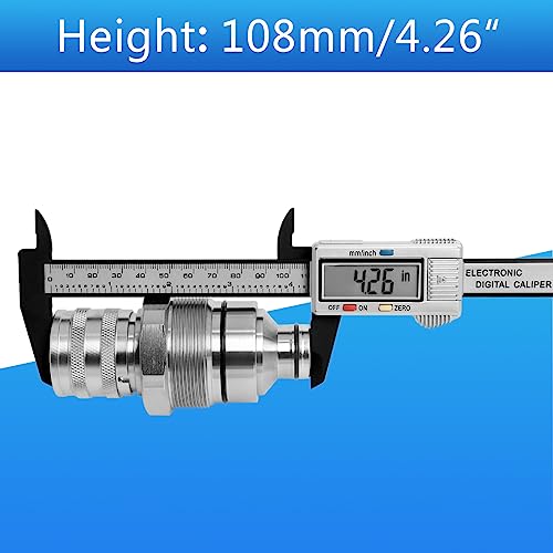 7246802 Female Flat Face Hydraulic Quick Coupler Compatible with Bobcat - size: 7246802 AT406475 Female