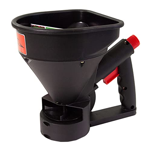 Brinly 5lb. All-Season Handheld Spreader with Easy-Fill Design for Seed, Ice Melt, & Fertilizer