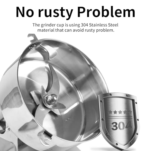 Grain Mill Grinder Electric Flour, 2000g Corn Fine Powder Rice Grinder - size: 2000g