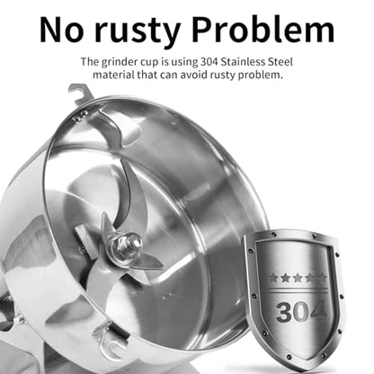 Grain Mill Grinder Electric Flour, 2000g Corn Fine Powder Rice Grinder - size: 2000g