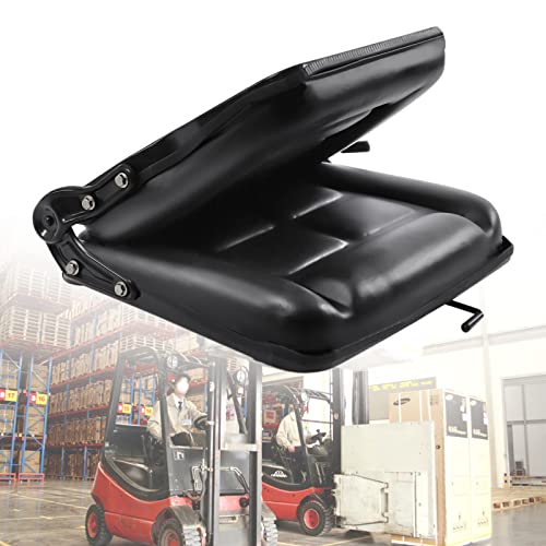 Universal Forklift Seat, Fold Down Tractor Seat with Adjustable Angle Back and Micro Switch Lawn Mower Seat for Tractor Loader Excavator… - style: with Adjustable Angle Back