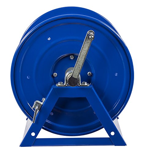 Coxreels 1125-4-500 Steel Hand Crank Hose Reel | Steel Hose Reel | 1/2 x 500' | 17.63”x41.5”x18.75” - size: 1/2" x 500'