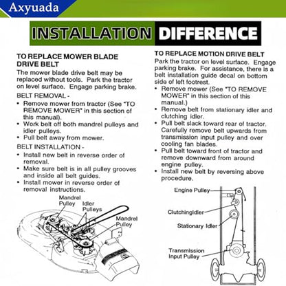 954-04118 754-04153 46" Inch Deck Replacement Belt 1/2" X 122" Deck Belt - size: 954-04118 (1/2" X122")