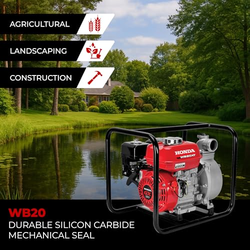 Honda WB20 2-Inch General Purpose Gas Powered Water Pump (WB20XT4A)
