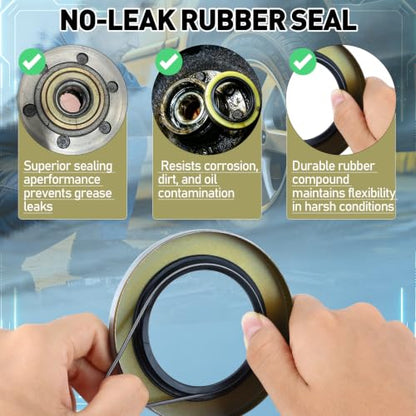 4pack 010-010 Double Lip Grease Seal 2.125" x 3.376" 21333TB for Dexter | Grease Seals & Cotter Pins Fits 5,200–6,000 lb Trailer Axles, #42 Spindle – Replaces Dexter DL-2125-03, 21333TB Spindle - color: 2.125”ID x 3.376”OD, size: 4 pack