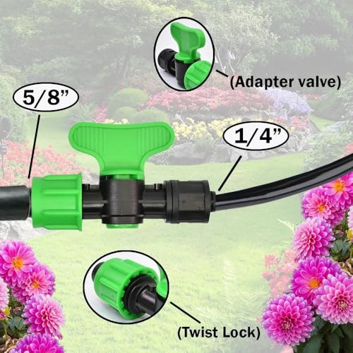 5-Pack Rivulis 5/8" Drip Tape × 1/4" Barb Tape‑Loc Shut‑Off Valves 250B‑BV‑06‑LS for Agriculture Irrigation Systems