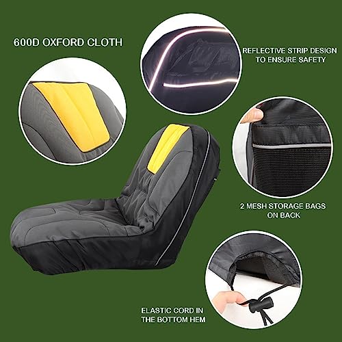 Riding Lawn Mower Seat Cover for Without Armrests Seat,M