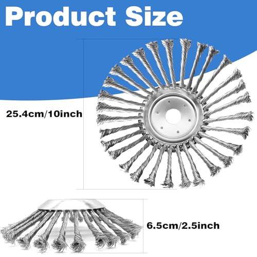 10 Inch Unbreakable Wired Trimmer Blade, Steel Wire Trimmer Head - size: 10 inch