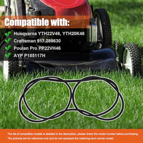 Podoy 405143 Deck Drive Belt 1/2" x 105.5", 46" Mower Deck Belt, 1 Pack