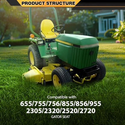 CNNELL Tractor Seat Fit John Deere Compact Utility Tractors: 655, 755, 756
