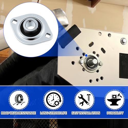 4 Pcs Sbpfl204-12 3/4" Pressed Flange Bearing 2-Bolt Mount