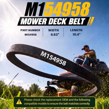 Aramid Cord Deck Belt M154958 - size: M154958