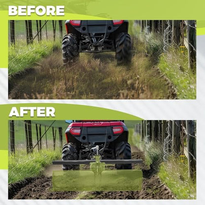 KUAFU ATV/UTV Manual Implement Lift, 1-Point and 2-Inch Receiver, 50 in,