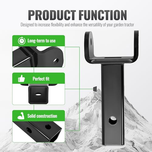 Wutist Sleeve Hitch Adapter Compatible with Tractors Heavy-Duty Hitch