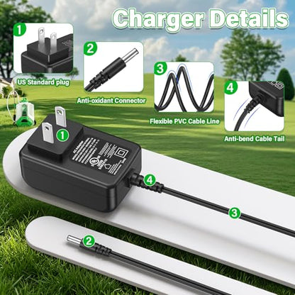 Backpack Sprayer 21V Charger Replacement for FlowZone Zephyr Flow 18V/2.6Ah