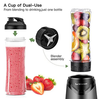 La Reveuse Personal Size Blender for Shakes and Smoothies, 2 Cups, Gray - color: Grey