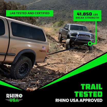 Rhino USA Shackle Hitch Receiver - Fits 2in Receivers for Vehicle Recovery - color: Red