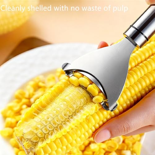 Bestac Stainless-Steel Kernel Removal Tool - For Fast, Easy Corn Shucking in Home Kitchens. (1)
