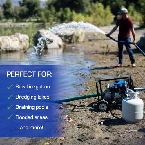 DuroMax XP652WX 212cc 158-Gpm 2-Inch Dual-Fuel Portable Semi-Trash Water Pump - style: 158-GPM 2-Inch Dual Fuel Pump
