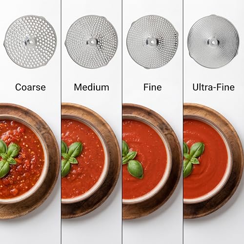 Hungry Artisan 4-Disc Food Mill for Jams, Purees & Silky Sauce