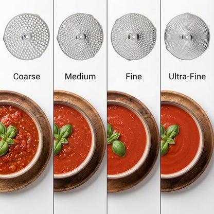 Hungry Artisan 4-Disc Food Mill for Jams, Purees & Silky Sauce