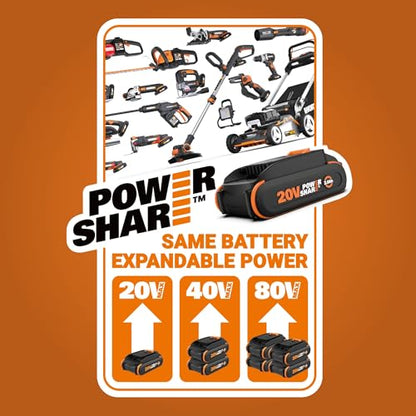 WORX Cordless Broadcast Spreader, 20V Seed Spreader, WG869 - style: Battery & Charger Included