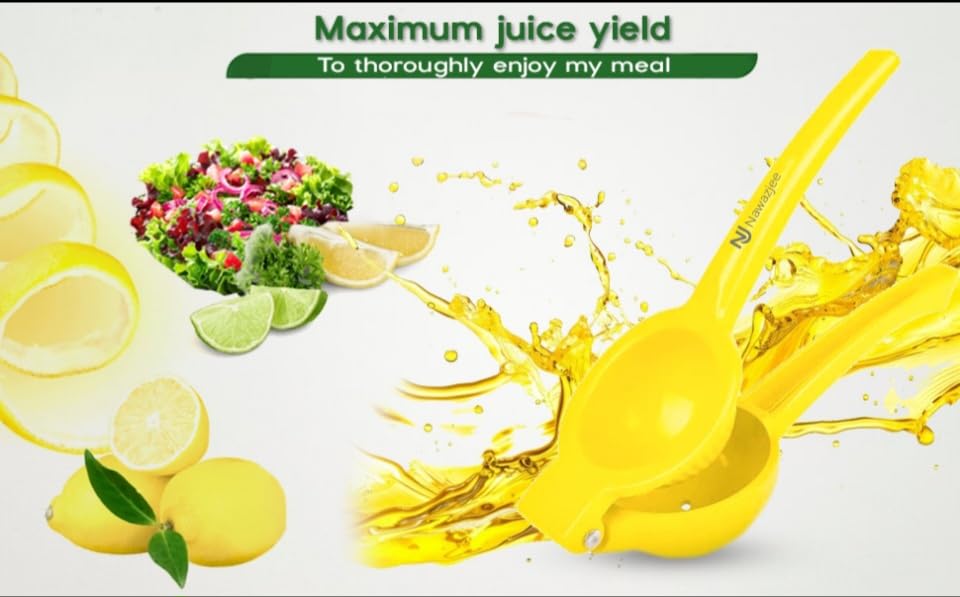 Lemon Squeezer Orange Juice Extractor Juicer Handheld Heavy Duty Sturdy Squeezer Lime Press Squeezer Seed Catcher Manual Hand Juicer Citrus Press Easy to Use Effortless