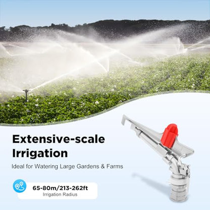 Agriculture Irrigation Spray Gun Sprinkler Large-Area 360° Adjustable Watering (2'' Update) - color: 2'' Update