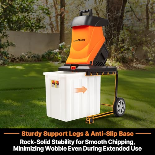 LawnMaster Electric Wood Chipper 1.8'' Cutting Diameter with Bin, FD1504 - style: Collection Bin