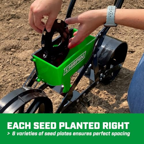 CHAPIN 8701G TurfPro Push Seeder Streamlines Row Planting in Prepared Soil - style: Newer Version