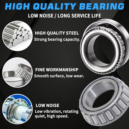4Sets Trailer Hub L44649 L68149 Bearings Kit for 3500 lb #84 Axle