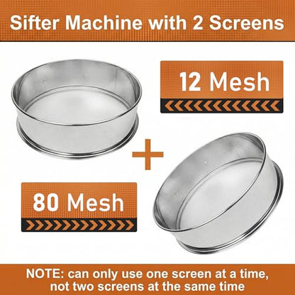 Sidasu Automatic Powder Sifter Machine–12&80 Mesh Flour Sifter - size: Sifter Machine(12+80 mesh)