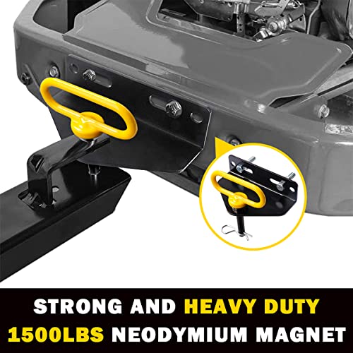 Towing Hitch Set Universal Heavy Duty Zero Turn Mower Trailer Hitch - color: Yellow+Black