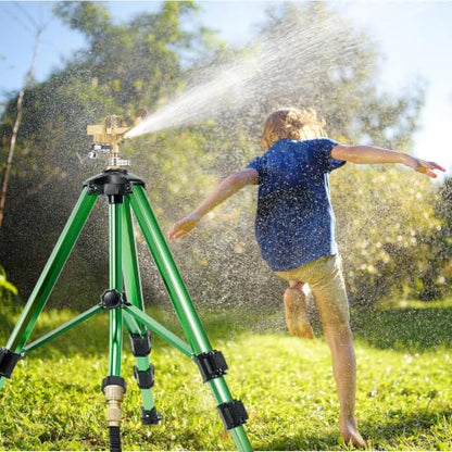 Impact Sprinkler on Tripod Base, 360° Coverage, 3/4in - style: 1 Pack Tripod Sprinkler