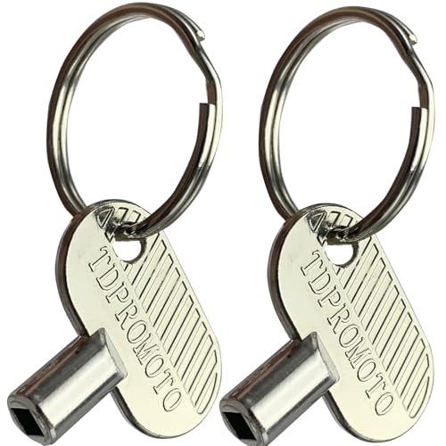 Sprinkler Controller Door Key Sprinkler Timer Lock Key for Orbit and Hydro-Rain, Metal (2pack)