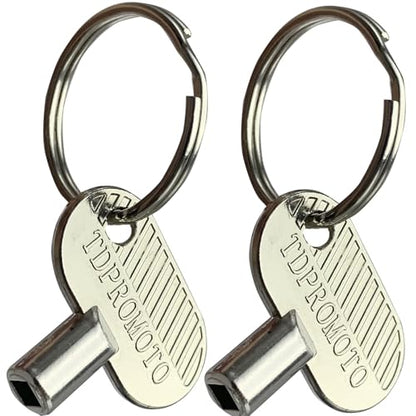 Sprinkler Controller Door Key Sprinkler Timer Lock Key for Orbit and Hydro-Rain, Metal (2pack)